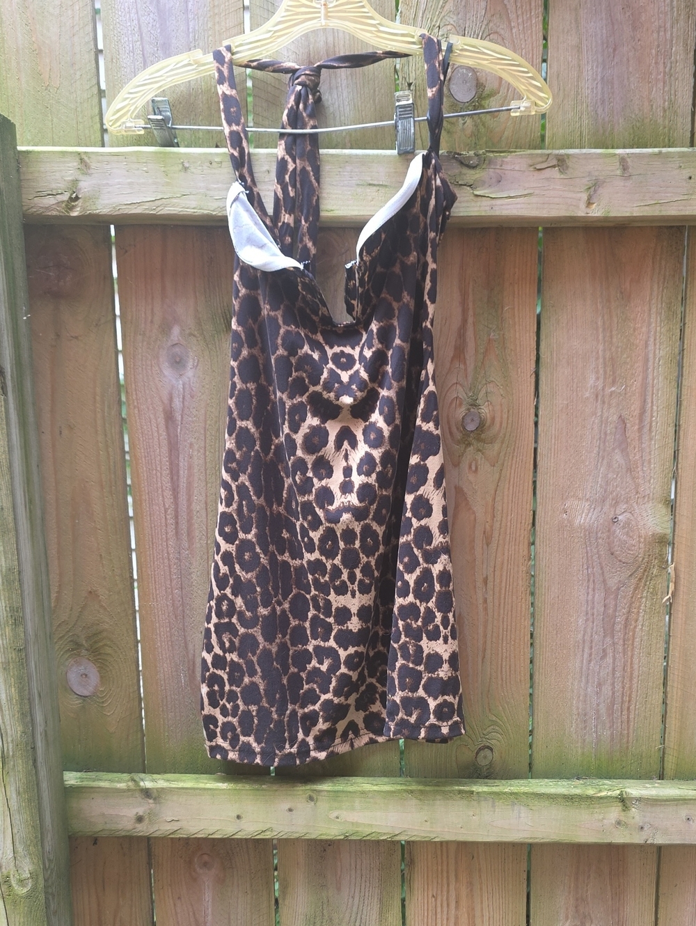 Leopard Print Halter Women's Top Dress